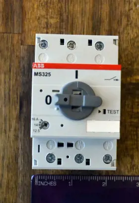 Ms325-16 Abb Motor Circuit Breaker 12.5-16a. Fully Load Tested