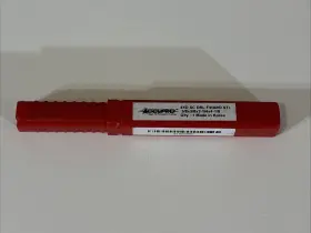 Accupro 3/8x3/8x2-1/4x1/8 3/8 Inch X 2-1/4 Solid Carbide End Mill 4xd Sc Drl F/hard Stl Milling Bit
