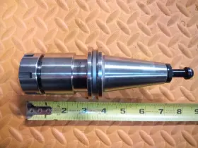 Er32-4.00 Accupro Cat40 Er32 Collet Chuck Coolant Thru Tool Holder 4 Inch Proj. Cnc