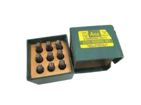 386413 Ace 3/16 Inch Number Steel Stamp Set #386413 Numeral