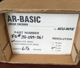 38-089-061 Acu-rite 38089061 6-1/2 Inch Ar 2um Linear Encoder Glass Scale With Read Head