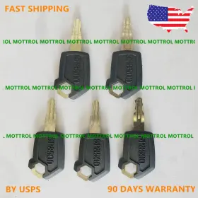 5p-8500 Aftermarket 5 Pcs Keys Fits New Style Caterpillar Equipment Ignition Cat 5p8500