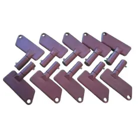Aftermarket Ms634212 87185 0-605-99 10pk Isolator Keys Fits Terex Battery Master Disconnect