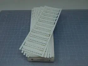 1492-m6x12h1-50 Allen-bradley Lot Of 5 Snap-in Individual Marker Card T149423