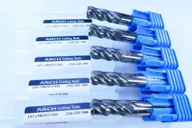 640-3750-060 Arch Cutting Tools Lot 5 Pcs Usa 3/8 Inch X 1 2-1/2 Radius .060 Solid Carbide End Mills