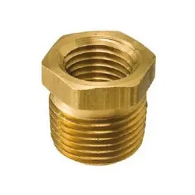 3230624 Au-ve-co 5 Brass Bushing 3/8 Inch Ext. Thread 1/8 Int