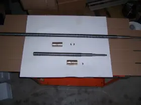 1098-b Bridgeport Leadscrew And Nuts Assy X Y Axis With Keys 9 Inch 36 Table For Mills