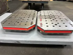 055-1165-101 Chick Workholding Fixture Plate 20 Inch X 12 - Lot Of 2