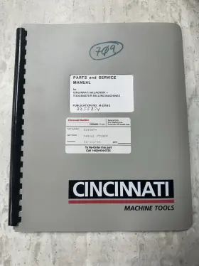 M-2318-3 Cincinnati Milacron Toolmaster Mill Service Manual And Replacement Parts List