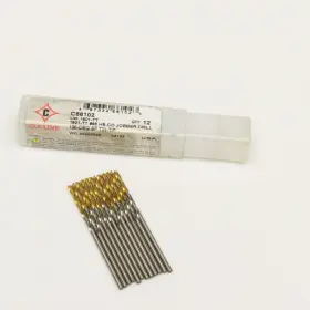 C66102 Cle-line #48 Cobalt Tin Coated Jobber Drill 135 Lot Of 12