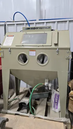 28594 Clemco Industries Zeroshopmate Blast Cabinet With Dust Collector And Consum. V