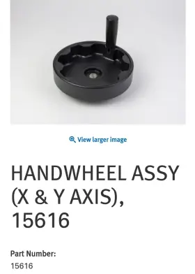 15616 Cnc Prototrak Milling Handwheel Assembly X Y Axis