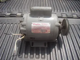 5k529a Dayton Ac Capacitor Start Motor 1/2hp 1725/1140rpm 115v Belt Drive Pully