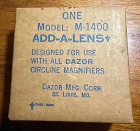 M-1400 Dazor / M1400 New Sealed In Box Add-a-lens
