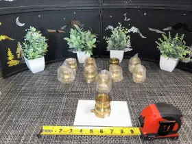 A-125 Dixon 10 Qty Bulk Lot- 1 1/4 Inch Brass Coupler Pipe -new