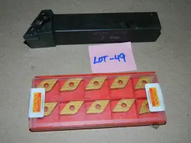 Mdjnr16-4d Dorian Dnmg Lathe Tool Holder 1 Inch X 6 W-sintex Inserts Lot # 49