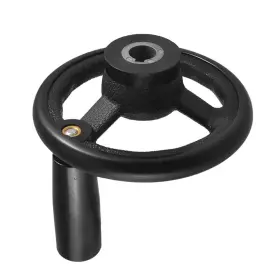 Duefixing 619668274113 100mm Diameter Hand Wheel Machine Revolving Handle 12mm Bore