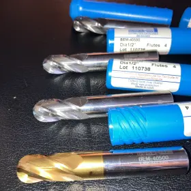 Bem-4 Duramill 1/2 Inch 4 Flute Ball Nose End Mills Carbide