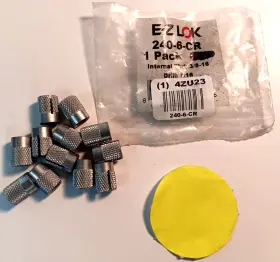 240-6-cr E-z Lok Lot Of 12 Press Insert 3/8-16 Internal Thread Oal 5/8 Inch Dia 29/64