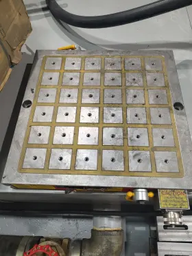 Eepm-4040 Earth Chain Elctro Magnetic Clamping Platen Chuck 16x16 240 Volt With Controller