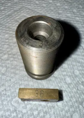 150660 Emco Unimat 3 Used 36 Tpi Thread-cutting Former And Guide Aka Pattern Follower