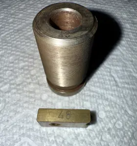 150680 Emco Unimat 3 Used 48 Tpi Thread-cutting Former And Guide Aka Pattern Follower