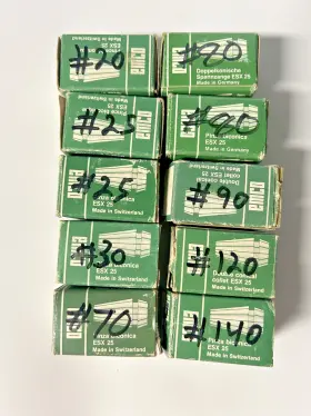 Esx-25 Emco 225090 Lot - 10 Collets Nos #20 #25x2 #30 #70 #80x2 #90 #120 #140