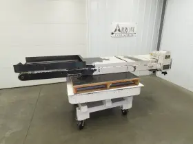 Ma-500h Enomoto 25 Inch W X 9ft 3 L Chip Conveyor 22 Belt 40 Infeed 220v 3ph