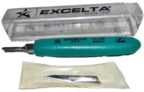177-11 Excelta 177-et #3 Scalpel Handle With Blade Stainless Steel 5.5 Inch New
