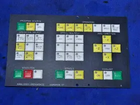 A98l-0001-0524 Fanuc Hardinge Chnc-iii Control Pannel Membrane A98l-0001-0524#ba02 Orig. Part
