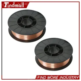 Er70s-6 Findmall 653562 Mild Steel Mig Welding Wire - 10 Lbs 2 Rolls .023 Inch 0.6 Mm