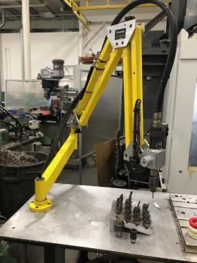Ghr-30 Flexarm Hydraulic Tapping Arm 360 Swivel 480volt With Tooling