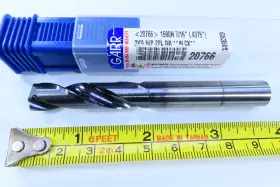 20766 Garr New 7/16 Inch 3xd H/p 2fl Dr Alcx Solid Carbide Machinist Lathe Drill