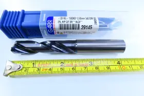 25640 Garr 29145 New 12.80 Mm 2fl H/p C/f Alcx Solid Carbide Coolant Machinist Drill