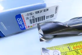 01150 Garr Tool New 3/4 Inch 2 Flute Solid Carbide End Mill Aluminum Milling Machinist Bit