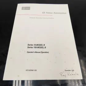 Gfz-62564e-1 Ge Fanuc Gfz-62564e-1/02 Series 15-model B 150-model Operator Manual