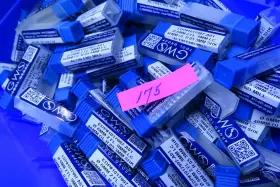 Gws 1017997 Lot 175 Pcs New Micro .6mm Solid Carbide Decimal Cutting End Mills Tools