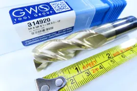 314920 Gws New 5/8 Inch Solid Carbide 3 Fl End Mill Aluminum Milling Machinist Tool