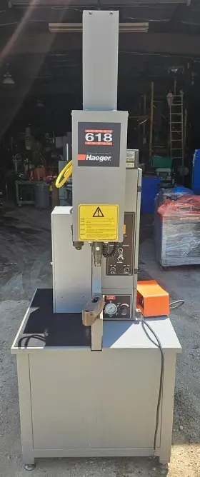 Haeger 618-1l Hydraulic Fastener 6-ton Insertion Press 18 Inch Throat And Tooling