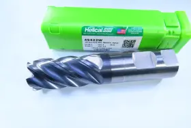 Hev-r-51000-r.060 Helical 45422w New 1 Inch Weldon Solid Carbide 6 Flute End Mill