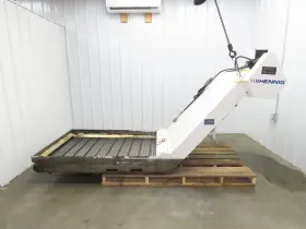 102249 Hennig 44 Inch X 9ft 6 L Cnc Chip Conveyor 40 Belt 38 Discharge 230/460v 3ph 8fpm