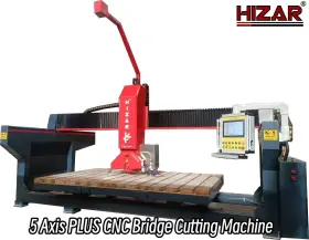 Hqq-5-plus Hizar M R -hqq-5-plus Mg / 5 Axis Plus Granite And Marble Slab Cnc Bridge Saw