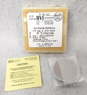 71198094 Ii-vi Incorporated Ge Partial Reflector 1.5 Inch Dia X .315 Thick Coated 10.6um