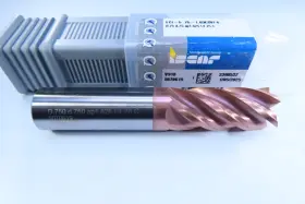 3398532 Iscar New 3/4 Inch Eci-5 .75 Solid Carbide 5 Flute Square Corner Milling End Mill