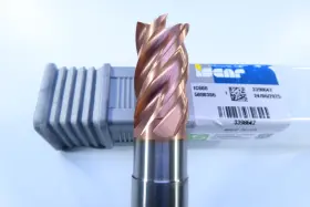 3398642 Iscar New 3/4 Inch Eci-5 .75 Solid Carbide 5 Flute Square Corner Milling End Mill