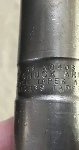 A0406 Jacobs Used Chuck Arbor #a0406 - #4 X 6jt
