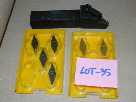Mvjnl-123b Kennametal Ng5 Lathe Tool Holder 3/4x3/4x4 1/2 Inch Vnmg Inserts Lot # 35