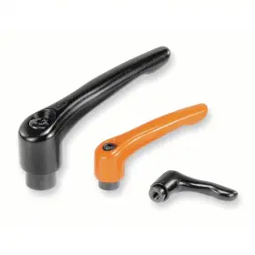 K0122.1a01 Kipp Clamping Lever 10-24 X 9mm Thread 40mm L Zinc Satin Finish