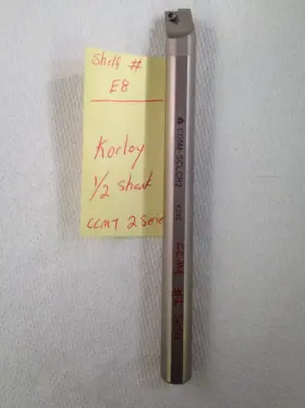 C08m-sclcr-2 Korloy New 1/2 Inch Carbide Boring Bar C08m-sclcr2. Ccmt #2 Insert 6 Oal. -e8
