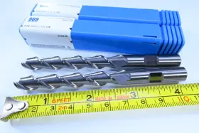 34513 Kyocera 34153 Lot 2 New 3/8 Inch Sgs Long 4 Length Solid Carbide Endmills Tools